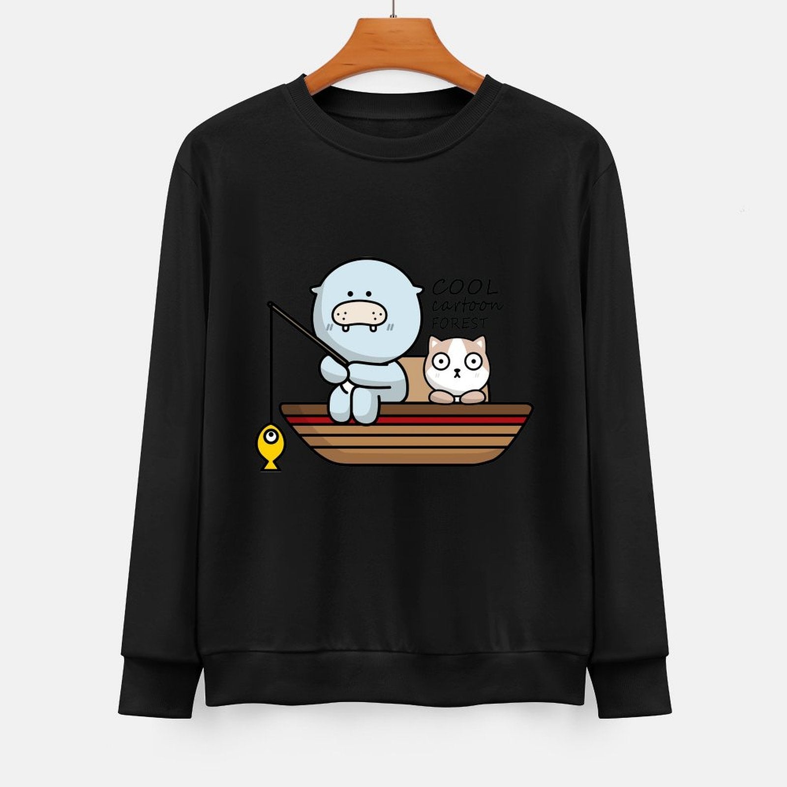 Front Patterned Long Sleeve TopCoreLine EverydayTee